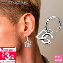 【P3倍】ドルチェ&ガッバーナ DOLCE&GABBANA ピアス メンズ リング ピアス レディース ぶらさがり 片耳 シングルピアス DGロゴ Single DG logo earring シルバー WEO5L2W111187655 ドルガバ フープピアス 大きめ 男性 プレゼント 女性 誕生日