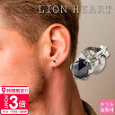 【P3倍】ライオンハート ピアス メンズ lion heartピアス シングルスタッドピアス 片耳 ブラックダイヤモンド シルバー 04E12PS/S ライオンハート LION HEART 一粒ダイヤモンド 片耳ピアス プラチナ ピアスダイヤ ピアス メンズ ブランド 片耳 プレゼント