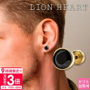 【P3倍】ライオンハート ピアス メンズ lion heartピアス メンズ ピアス シングルスタッドピアス 片耳 ブラック ゴールド LHMP002NYB ライオンハート LION HEART ステンレス ピアス メンズ ジルコニア ピアス メンズ ブランド 片耳 ゴールド ピアス