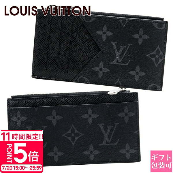 ルイヴィトン コインケース LOUIS VUITTON コインケース カードケース メンズ コインカード・ホルダー モノグラム・エクリプス タイガ ノワール M30271 コインケース ヴィトン コイン ケース ヴィトン カードケース ルイヴィトン 小銭入れ ヴィトン メンズ