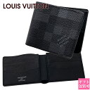 ルイヴィトン 財布 LOUIS VUITTON 財布 メンズ 二つ折り財布 ポルトフォイユ・スレンダー ダモフラージュ・ブラック キャンバス M14927 ヴィ...