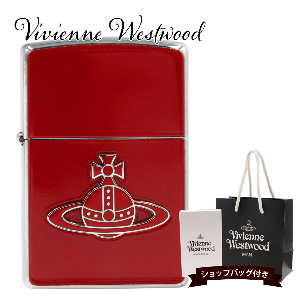 zippo ライター ヴィヴィアンウエストウッド 正規品 Vivienne Westwood ライター ジッポ ENAMEL ORB ZIPPOライター レッド 12180024 zippo ライター ビビアンウエストウッド プレゼント 新品 通販 2024