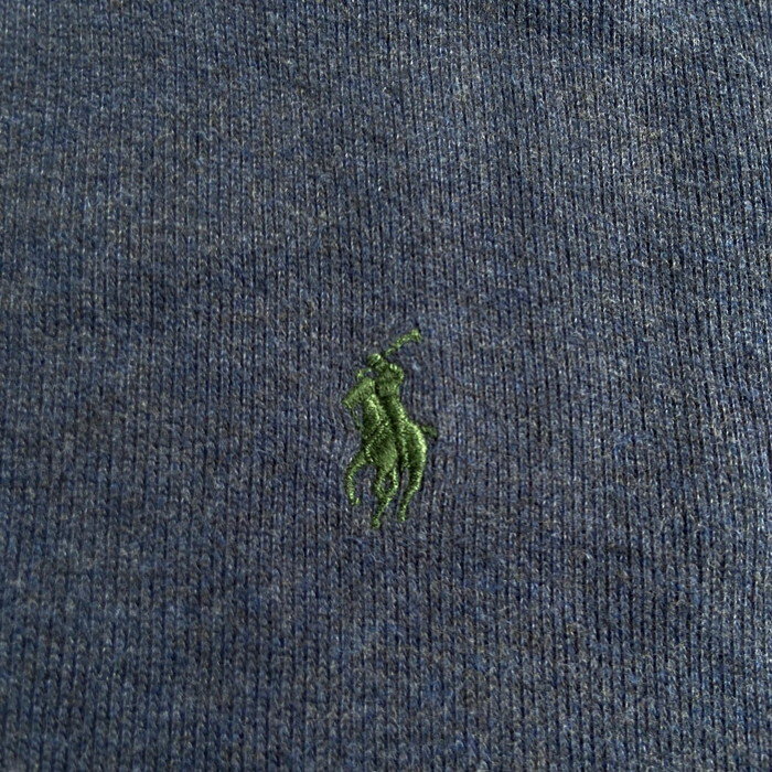 古着 超ビッグサイズ Polo by Ralph Lauren ポロ ラルフローレン ワンポイントロゴ 刺繍 ハーフジップ スウェット メンズ3XL 【古着】【中古】【FS2207】【SS2209】