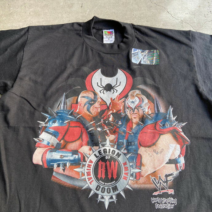 ”DEADSTOCK” 90年代 WWE プロレス LEGION DOOM ザ・ロード・ウォリアーズ 1998 プリント Tシャツ メンズL 【古着】【中古】のサムネイル