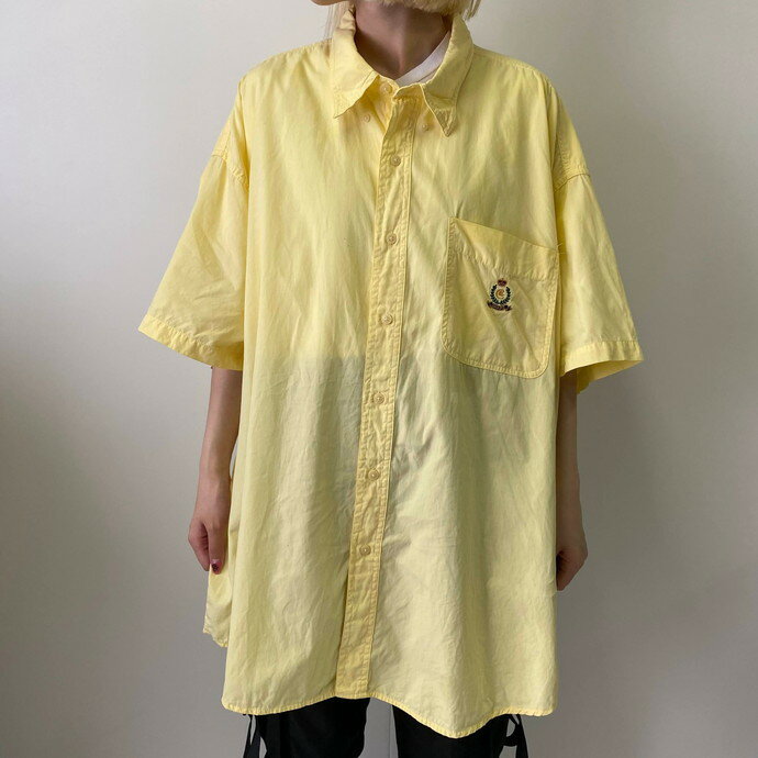 ビッグサイズ 90年代 CHAPS Ralph Lauren チャップス ラルフローレン 半袖 ボタンダウンシャツメンズ2XB 【古着】【中古】【SS2306】のサムネイル