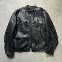 70年代 HARLEY-DAVIDSON AMF ハーレーダビッドソン シングルライダースジャケット レザージャケット メンズL 【古着】【中古】