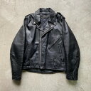 70年代 HARLEY-DAVIDSON AMF ハーレーダビッドソン ダブルライダースジャケット レザージャケット メンズXL相当 【古着】【中古】