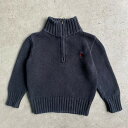 【キッズ2歳】Polo by Ralph Lauren ポロバイラルフローレン ハーフジップ コットンニットセーター 2歳 【古着】【中古】