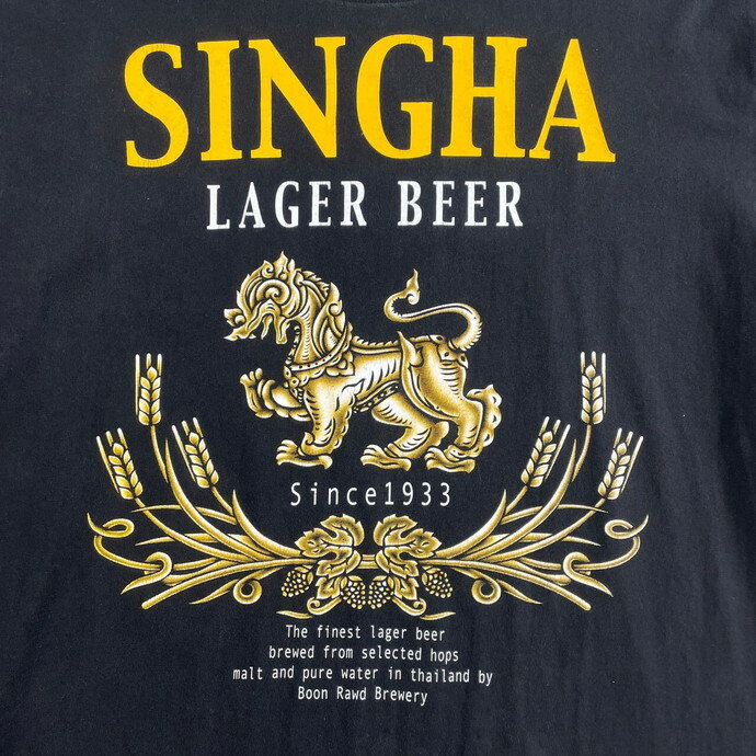 00N` SINGHA LAGER BEER Vn[r[ ^C ƃS Aho^CWO TVc YXL yÒzyÁzySS2309z