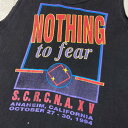 90年代 USA製 NOTHING TO FEAR プリント タンクトップ メンズXL 【古着】【中古】【SS2309】