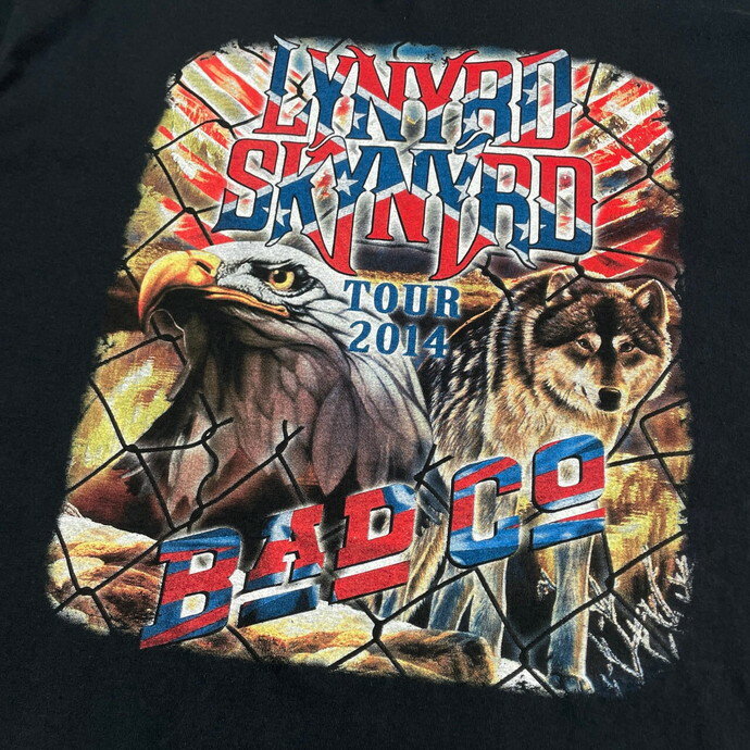 lynyrd skynyrd レーナードスキナード 2014 ツアー バンド Tシャツ メンズ2XL 【古着】【中古】【SS2309】