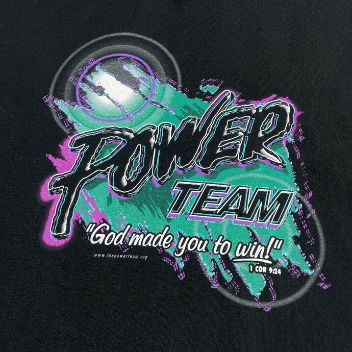 ■ビッグサイズ 00年代 THE POWER TEAM キリスト教 伝道者 プリントTシャツ メンズ2XL 古着 00s ヴィンテージ ビンテージ ブラック 黒 大きいサイズ【Tシャツ】 【ブランド】FRUIT OF THE LOOM フルーツオブザルーム 【サイズ】表記 XXL ※計測値をご確認ください。 着丈…80 身幅…63 肩幅…59.5 袖丈…24 【生産国】エルサルバドル製 【素材】コットン100％ 【状態】多少の使用感ございますが、目立った汚れやダメージなくまだまだ愛用していただけます。 画像にてご確認ください。 【c230703035】 ※古着は洗濯、検品などのケアを行っております。（新品・デッドストックは洗濯していません。） ※モニターの発色により実物と異なる場合がございます。予めご了承ください。 ※ 海外直輸入USED品になります。cave古着屋では、ヴィンテージ商品や、今後も長く愛される未来のヴィンテージであるグッドレギュラーを中心に、メンズ・レディース・キッズ問わず、幅広い古着を取り扱っています。商品は全て洗濯をしてから出品しています。