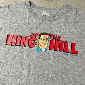 90年代 USA製 KING OF THE HILL キング・オブ・ザ・ヒル アニメTシャツ キャラクタープリントTシャツ メンズXL 【古着】【中古】【SS2309】