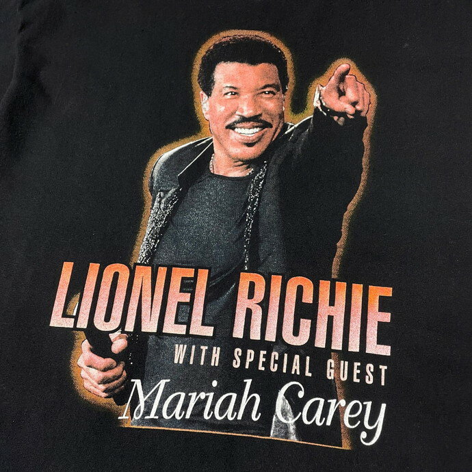 LIONEL RICHIE × Mariah Carey 2017 ツアー アーティスト バンドTシャツ メンズL相当 【古着】【中古】【SS2309】