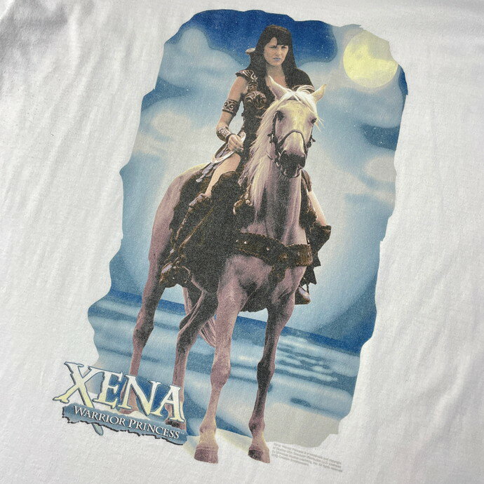 楽天古着通販 cave古着屋90年代〜 XENA WARRIOR PRINCESS テレビドラマ フォトプリント Tシャツ メンズ2XL相当 【古着】【中古】【SS2309】