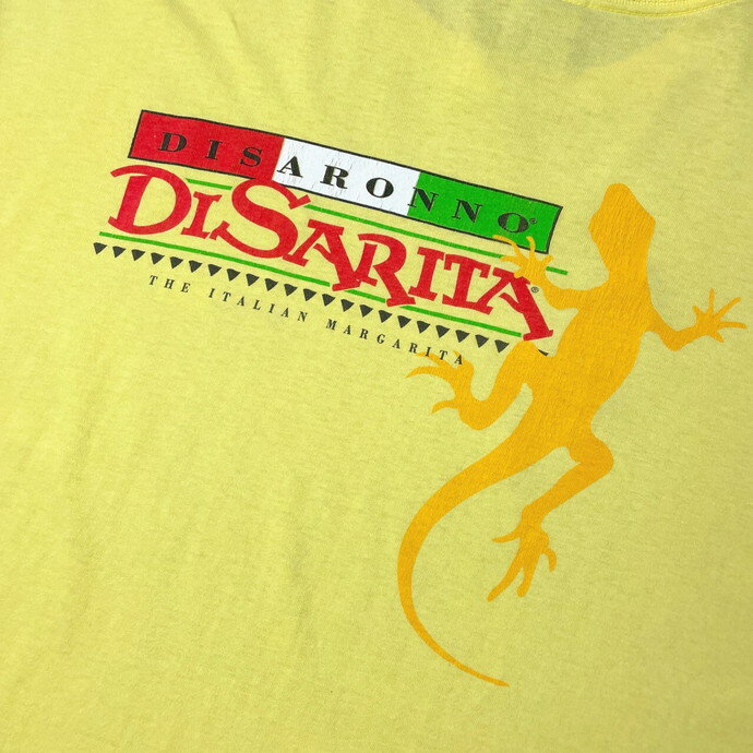 00年代 DISARONNO DISARITA ディサローノ リキュール 企業ロゴ アドバタイジング バックプリントTシャ..