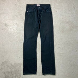 00年代 Levi's リーバイス 501 ストレート ブラックデニムパンツ ユーロ ヨーロッパ企画 ジーンズ メンズW31 L34 【古着】【中古】