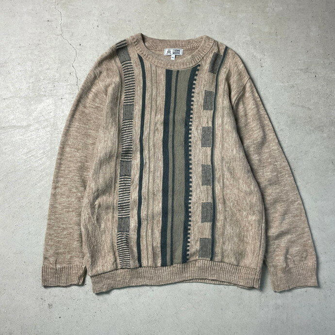 L'HOMME MODERNE アクリル×ウール ニットセーター メンズXL