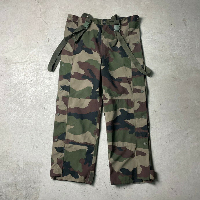 00年代 フランス軍 WINTEX CCEカモ 迷彩柄 ユーロミリタリー オーバーパンツ メンズW 古着【中古】【SS2506】【SS2509】