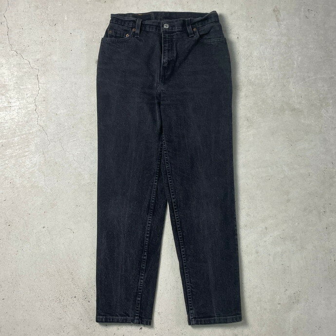 90年代 USA製 Levi's リーバイス 550 ブラックデニムパンツ レディース W28相当 古着【中古】【SS2506】