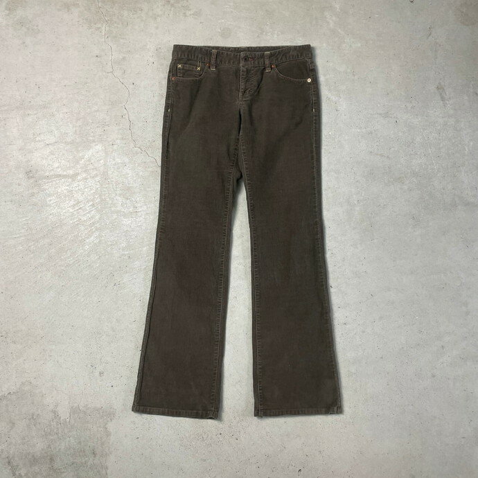 POLO JEANS CO. RALPH LAUREN ポロ ジーンズ ラルフローレン コーデュロイパンツ フレア ブーツカット レディースW30相当 メンズ 古着