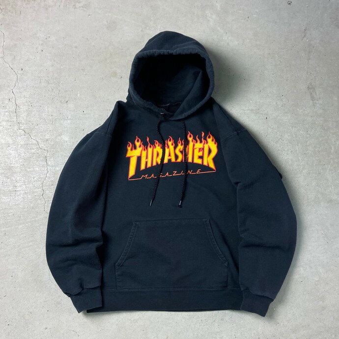 THRASHER FLAME LOGO XbV[ tC XEFbgp[J[ YM fB[XL ÒyÁz