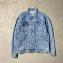 90年代 USA製 Calvin Klein JEANS CK カルバンクライン デニムジャケット メンズXL相当 古着【中古】