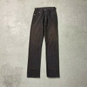 90年代 USA製 Levi's リーバイス 501 0128 カラー デニムパンツ ブラウン メンズW27 レディース 古着【中古】(4)
