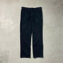 ■Dickies ディッキーズ 874 ワークパンツ メンズW36 古着 ブラック 黒 大きいサイズ【ロングパンツ】/ブラック 【ブランド】Dickies ディッキーズ 【サイズ】表記 W36L34 ※計測値をご確認ください。 ウエスト（平置き×2）…87 ワタリ幅…33 股上…31 股下…81.5 裾幅…22 【生産国】メキシコ 【素材】ポリエステル65％ コットン35％ 【状態】色落ち、擦れ等使用感が御座います。 画像にてご確認ください。 【c240216160】 ※古着は洗濯、検品などのケアを行っております。（新品・デッドストックは洗濯していません。） ※モニターの発色により実物と異なる場合がございます。予めご了承ください。 ※ 海外直輸入USED品になります。cave古着屋では、ヴィンテージ商品や、今後も長く愛される未来のヴィンテージであるグッドレギュラーを中心に、メンズ・レディース・キッズ問わず、幅広い古着を取り扱っています。商品は全て洗濯をしてから出品しています。