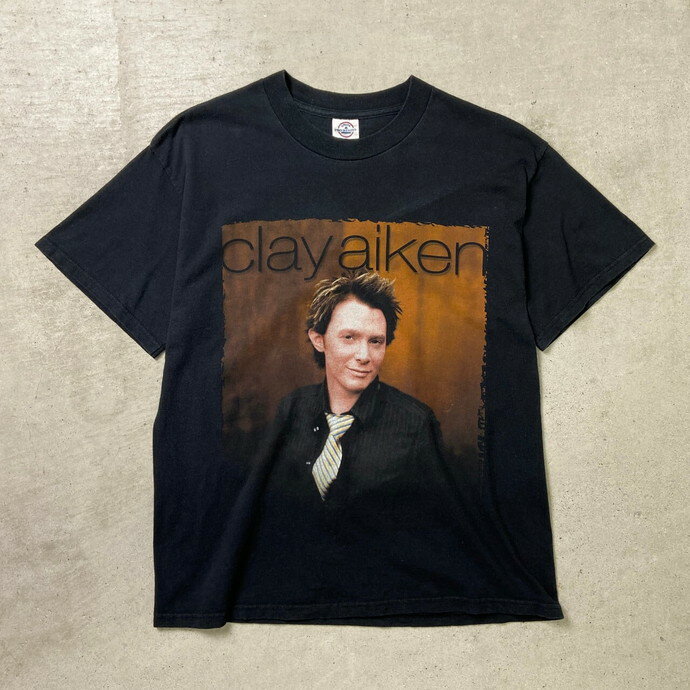 00年代 Clay Aiken クレイ・エイケン Tour 2004 プリントTシャツ メンズM 古着【中古】