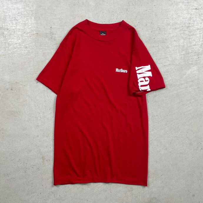 70年代 USA製 Marlboro マルボロ ロゴ プリントTシャツ メンズM相当 古着