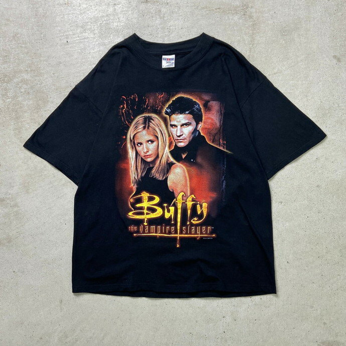 00年代 Buffy THE VAMPIRE SLAYER テレビドラマ プリントTシャツ メンズM-L相当 古着【中古】