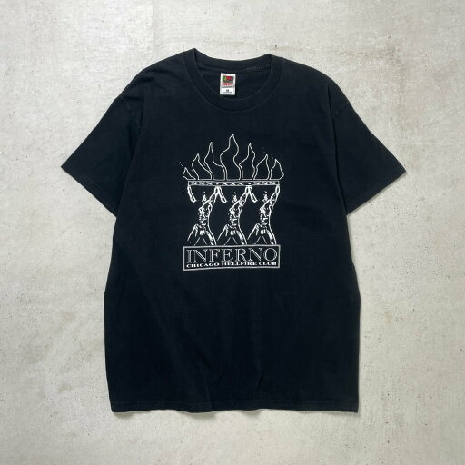 00年代 INFERNO CHICAGO HELLFIRE CLUB プリントTシャツ 団体 コミュニティ メンズXL 古着【中古】【SS2506】【SS30】 00年代 INFERNO CHICAGO HELLFIRE CLUB プリントTシャツ 団体 コミュニティ メンズXL 古着【中古】【SS2506】【SS30】