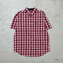 90年代 CHAPS Ralph Lauren チャップス ラルフローレン 半袖チェックシャツ メンズXL相当 古着【中古】カーディガン【FS2501】