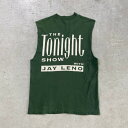 90年代 THE Tonight SHOW with JAY LENO ジェイ・レノ ノースリーブ タンクトップ メンズL-XL相当 古着【中古】カーディガン【...