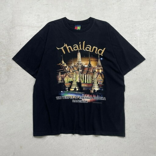 Thailand タイ バンコク スーベニアプリントTシャツ メンズXL 古着【中古】 Thailand タイ バンコク スーベニアプリントTシャツ メンズXL 古着【中古】