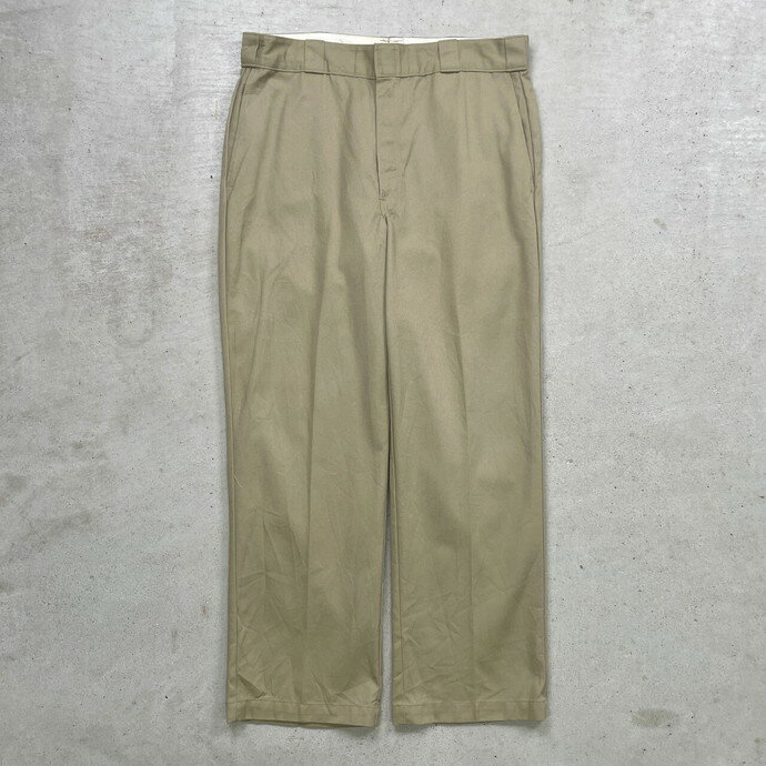 90年代 Dickies ディッキーズ ワークパンツ 拡張ウエスト メンズW35相当 古着【中古】