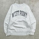 00年代 Champion チャンピオン WEST POINT リバースウィーブ スウェットシャツ メンズM~L相当 古着【中古】