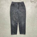 90年代 USA製 Levi's リーバイス 512 ブラックデニム スリムテーパード レディースW27相当 古着【中古】【SS2506】(4)