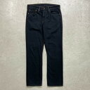 Levi's リーバイス 559 ブラックデニムパンツ リラックスストレート 後染め メンズW36 古着【中古】(4)