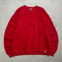 90年代 USA製 RUSSELL ATHLETIC ラッセル アスレチックス ブランクスウェットシャツ 無地 メンズXL 古着【中古】(4)