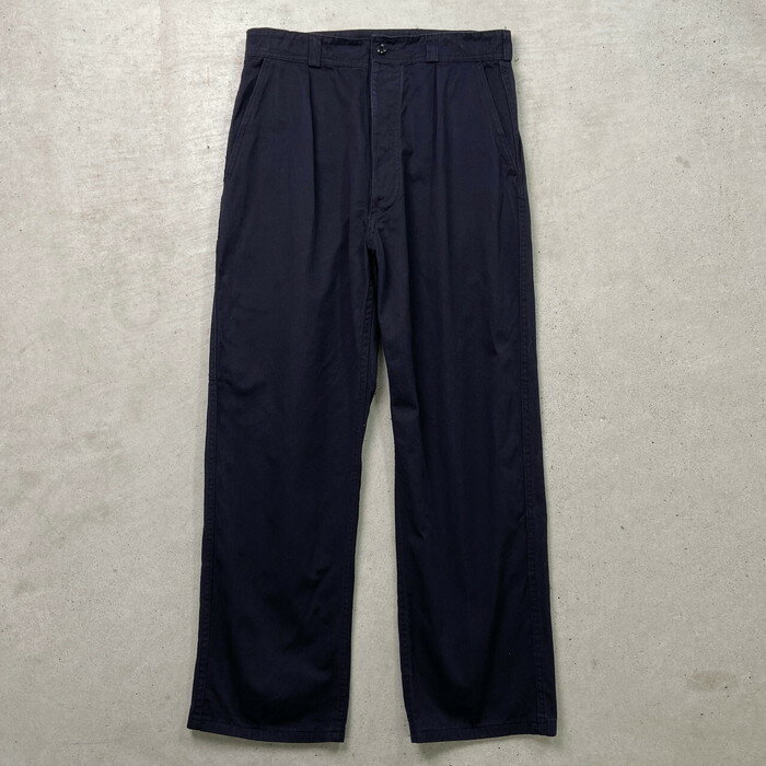 70年代 HBT ブラック フレンチワークパンツ ユーロワークパンツ メンズW31 古着【中古】【AS2509】