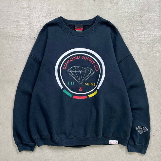 DIAMOND SUPPLY CO. ブランドロゴ プリントスウェットシャツ メンズXL 古着【中古】【AS2509】