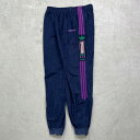 80年代~90年代 adidas アディダス ONE WORLD ベロアジャージ トラックパンツ メンズL 古着【中古】