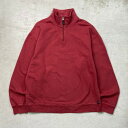 00年代 GAP オールドギャップ ハーフジップスウェットシャツ ブランクスウェット 無地 メンズXL 古着【中古】