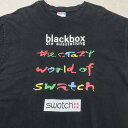 90年代 USA製 swatch blackbox die ausstellung スウォッチ 企業ロゴプリントTシャツ the crazy world of ...