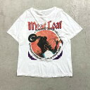 80年代 MEAT LOAF ミート・ローフ THE BAT OUT OF HELL アーティスト バンドTシャツ バンT メンズL 古着【中古】