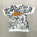 90年代 COUNTRY MUSIC アーティスト バンドTシャツ オールオーバープリント メンズXL相当 古着【中古】