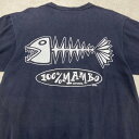 00年代 100% MAMBO プリントTシャツ フィッシュボーン メンズXL相当 古着【中古】