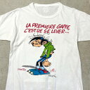 90年代 Gaston Lagaffe ガストン・ラガフ キャラクタープリントTシャツ コミック 漫画 メンズS-M相当 古着【中古】